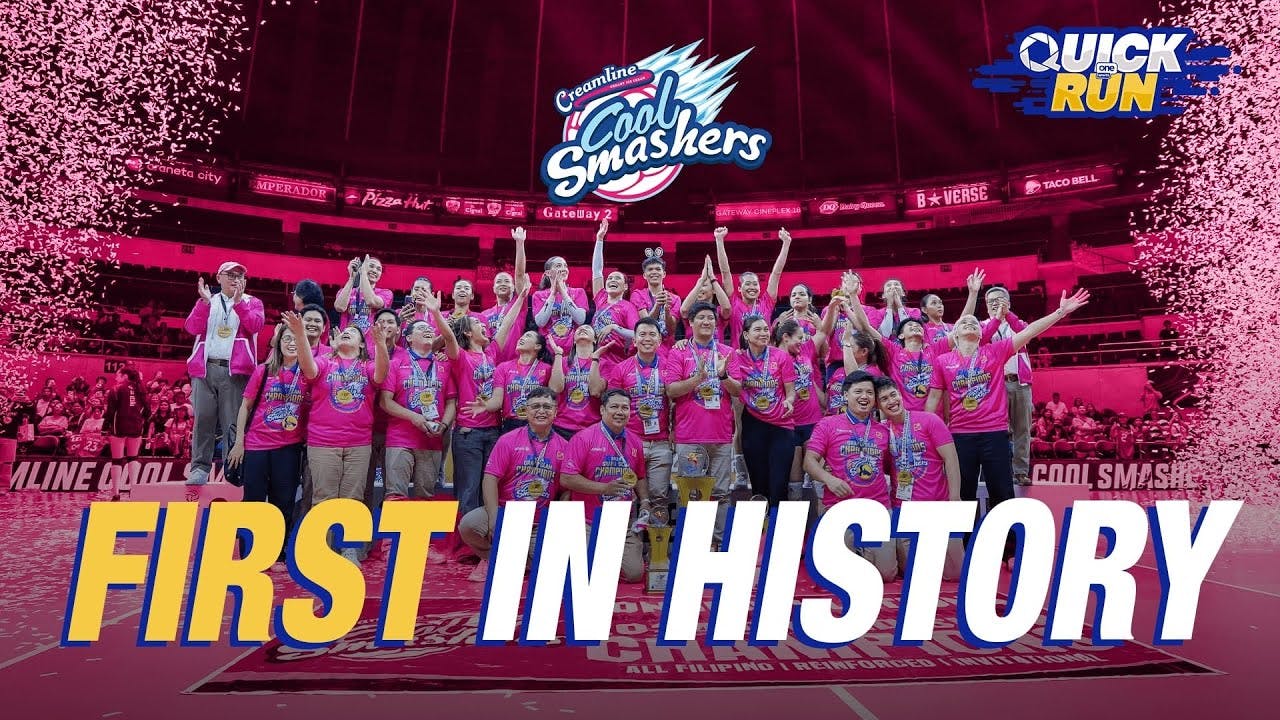 Creamline Cool Smashers make historic grand slam in PVL | OS Quick Run